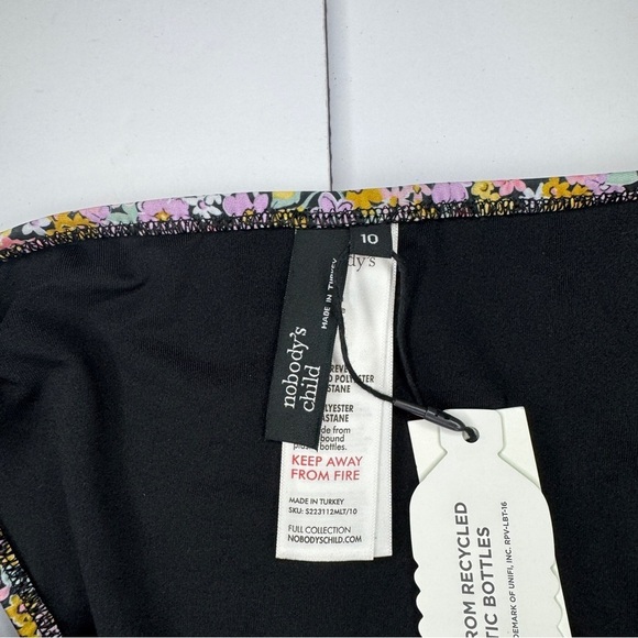 Nobody’s Child Jemina Frill Trim Bikini Bottoms US Sz 6 NWT Eco-Friendly Floral - Picture 4 of 8